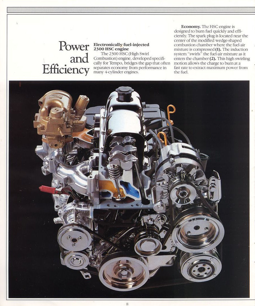 1985 Ford Tempo Brochure Page 2